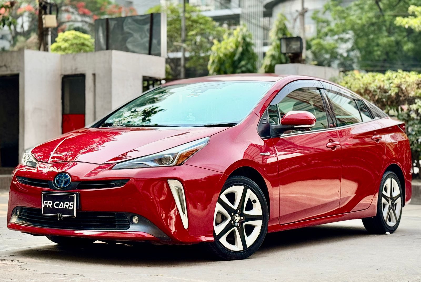 TOYOTA PRIUS HYBRID S TOURING SELECTION -2020-RED WINE